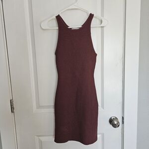 Aritzia Babaton Sculpt Knit Racer Backless Dress